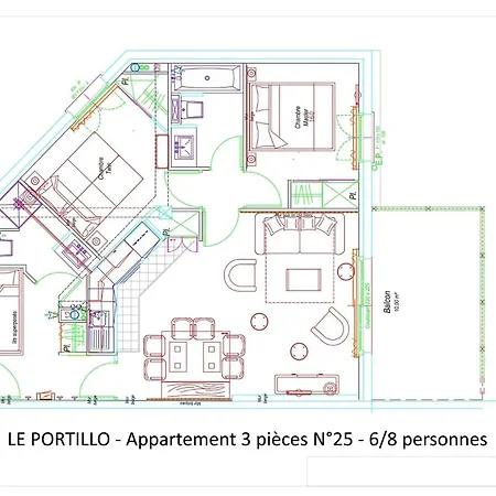 Le Portillo - Piscine - 3 Pieces Pour 8 Personnes Mae-4883 Apartmán *